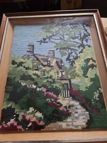 Vintage completed needlepoint - completed,
