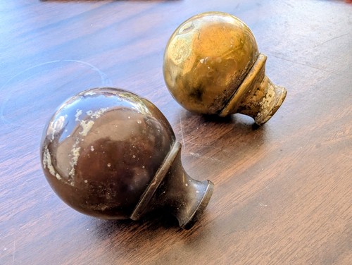Antique brass horse hames - antique,