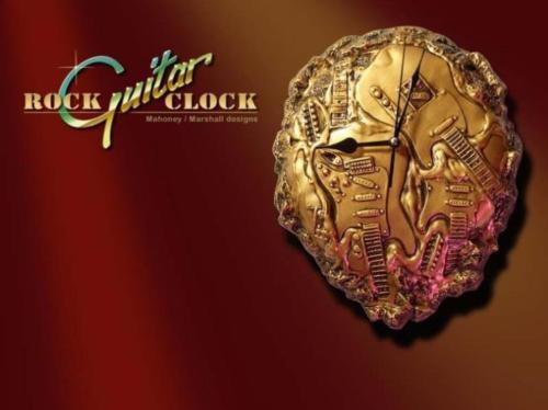 Golden guitar wall - guitar,