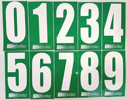 White numbers on - 4,