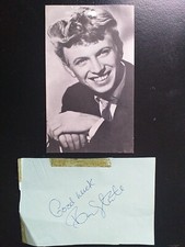TOMMY STEELE  VINTAGE Signed Page plus Photo Excellent  item 