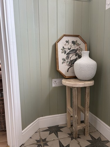 Handcrafted wooden side stool - handcrafted,