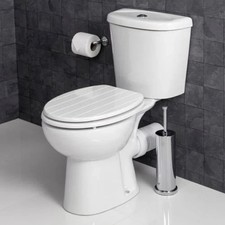 White Wooden Toilet Seat