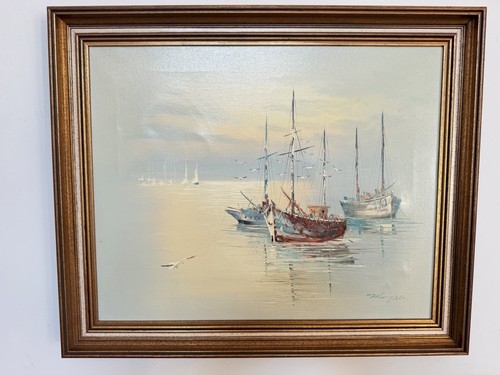 Vintage original oil painting - vintage,