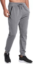 JustSun Tracksuit Bottoms for Men Joggers Slim Fit Jogging Bottoms Zip Pockets
