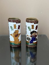 Vintage Enamelled Haribo Disposible Lighter Holders X 2