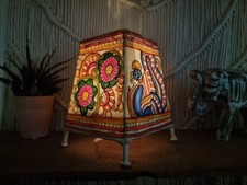 HAND PAINTED Floral Lamp Shade