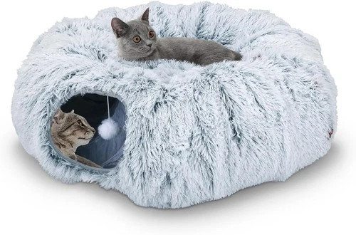 Cat tunnel collapsible pet - tunnel,
