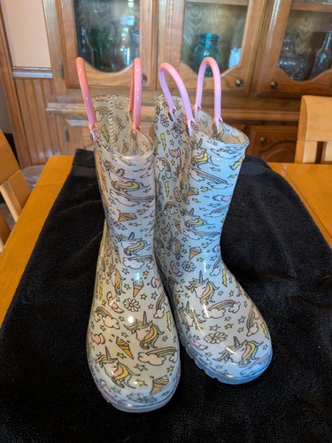 Girls unicorn rain boots size - rain,