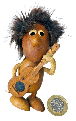 Wood ornament figure - wood, gonk