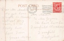 FAMILY HISTORY - POSTCARD - MACHIN - DRONFIELD WOODHOUSE THE CARR CARR LANE