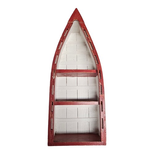 Wooden nautical boat - boat, shelf