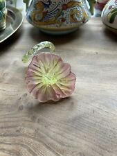 vintage hand blown glass flower 