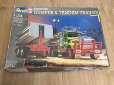L284 Revell Model Kit 07556 - Kenworth Dumper & Tandem Trailer - 1/24