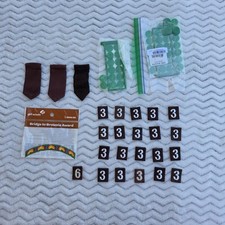 Girl Scouts Brownie Uniform Insignia Tabs Discs Troop Number Bridge Patch Bundle
