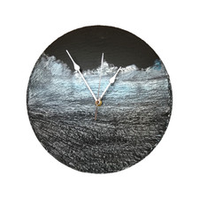 Ocean Wave slate wall clock