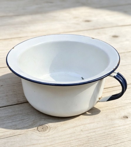 1950s vintage white enamel - vintage,