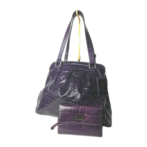 Coccinelle purple leather