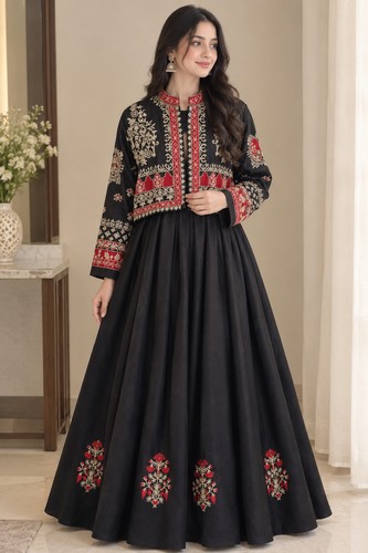 Women black silk - women’s,