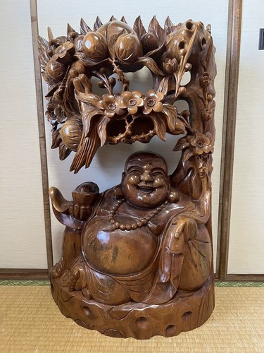 Antique japanese carved wooden - carved,