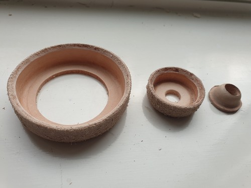 Set leather washers - leather, for
