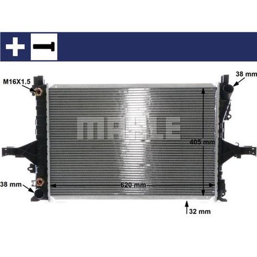 Mahle engine cooling radiator - engine,
