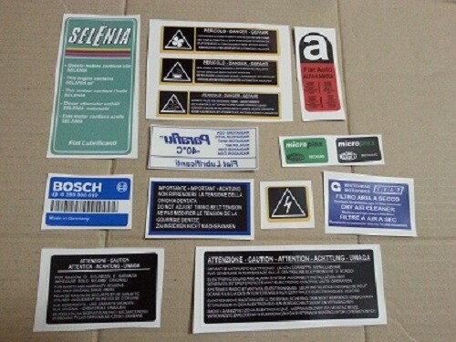 Fiat uno turbo stickers - fiat, i.e.