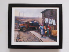 Malcolm Root print  'Coal Lorry' Leyland Comet  FRAMED