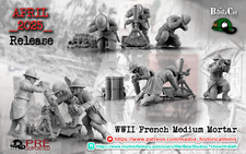 28mm WW2 Greek Medium Mortar -