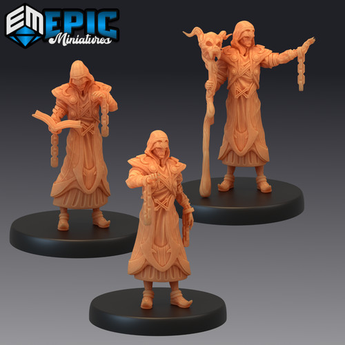 Dark cultist print - print, d&d