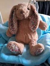Large Brown Bunny Floral Ears & Feet 17inch Super Soft