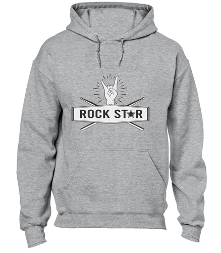 Rock star drummer hoody - drummer,