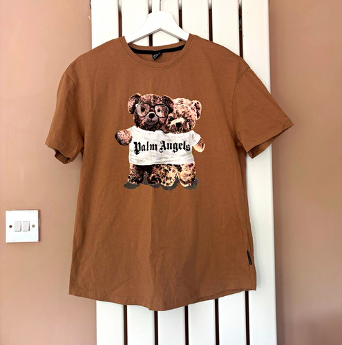 Palm angels brown - palm, logo