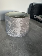 Next Lamp Shade - Grey Crushed
