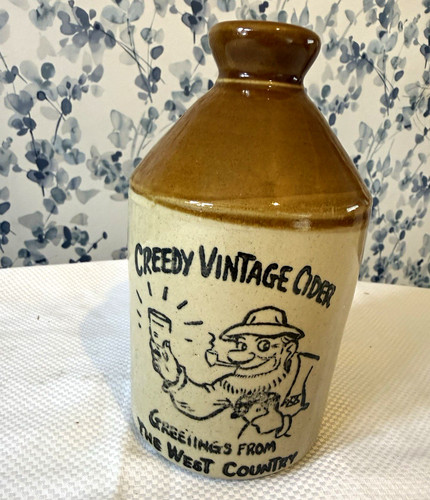 Ceramic pint jug brown beige - pint,