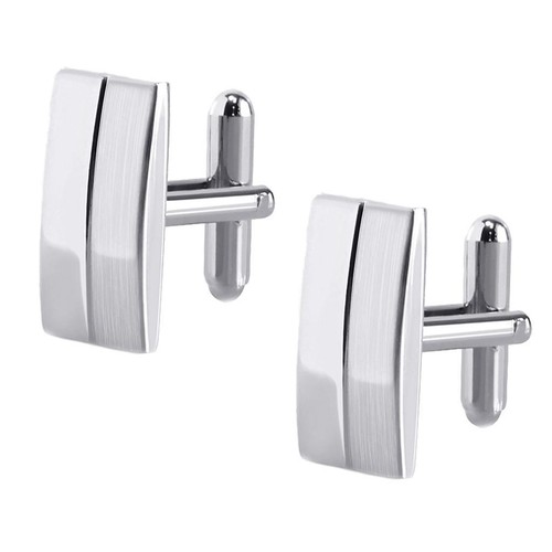 Rectangle brass brushed - brass, silver