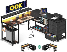 ODK Corner Desk with Drawers