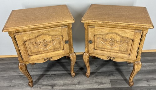 Pair bedside tables - of,