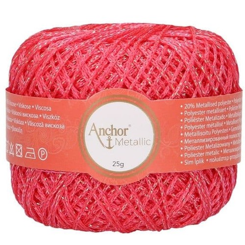 Anchor metallic crochet - metallic,
