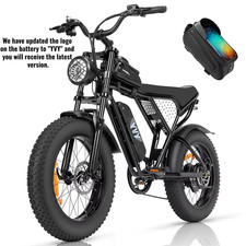 Ridstar Electric Bike 48V 20Ah Fat Tire E-Bike Motorcycle Style 32MPH Mountain