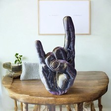 Rock Hand Sign Statue Figurine