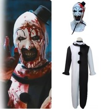 Halloween Terrifier 2 Art the Clown Cosplay Jumpsuit Adult Carnival Costume Suit