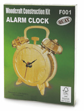 New Alarm Clock Woodcraft Construction Kit - Working Wooden 3D Model Kit Puzzle