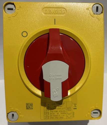 Gewiss gw70 488p 25amp - 25amp, pole