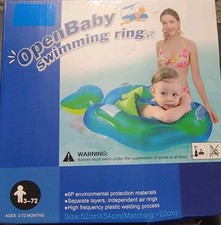 Baby Inflatable Float Swimming Trainer Seat-Helps Learn To Kick Swim 3-72 Months
