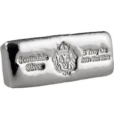 5oz Scottsdale Cast Silver Bar