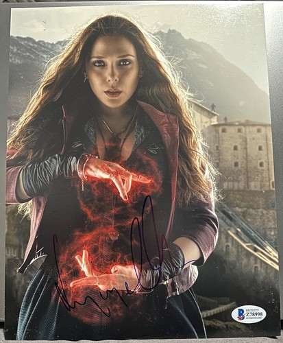 Elizabeth olsen signed photo - olsen,