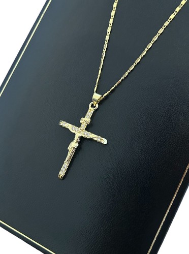 9ct gold crucifix cross - 9ct,