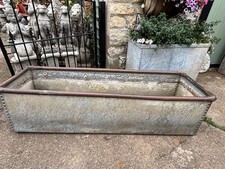 5' long galvanised rivitted water trough