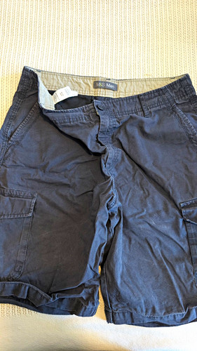 Men navy cargo shorts - men’s,